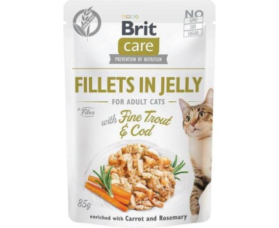 BRIT Care Fillets in Jelly Flavour Box- wet cat food - 12 x 85g Kaķu konservi