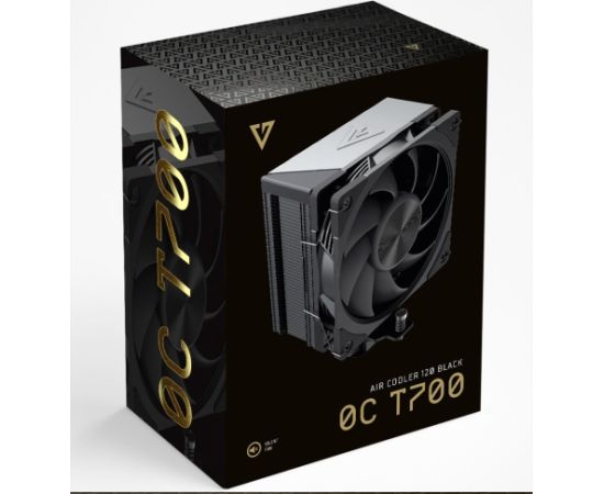 MODECOM Volcano 0C T700 Processor Air cooler 12 cm Black Procesoru dzesēšana