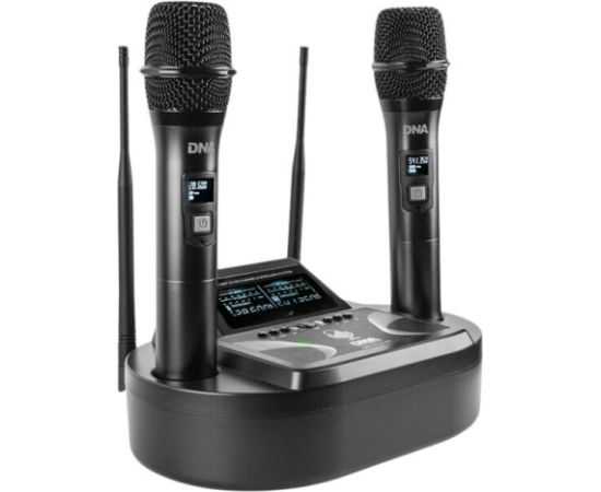 Dna Professional UMA VOCAL SET - Podwójny zestaw bezprzewodowy 2x mikrofon doręczny + odbiornik wraz ze stacją ładowania mikrofonów Mikrofoni