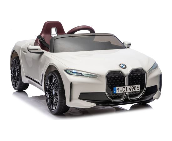 Lean Cars BMW I4 4x4 JE1009 Battery-Owned Car White Jaunumi, Bērnu preces