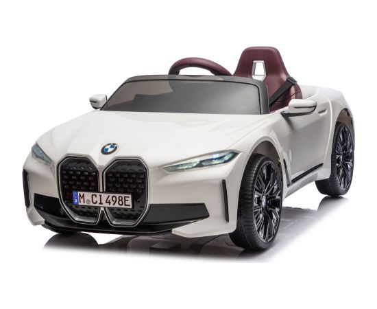 Lean Cars BMW I4 4x4 JE1009 Battery-Owned Car White Jaunumi, Bērnu preces