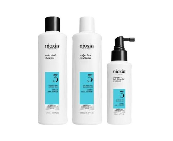 Nioxin System 3 Hair Care Set - Sada péče pro jemné barvené mírně řídnoucí vlasy Smaržas - NESAKĀRTOTS