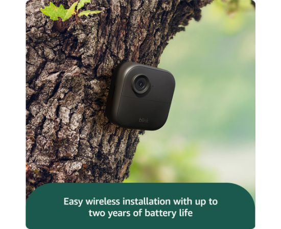 Amazon security camera Blink Outdoor 4 (1 Camera), black Viedie Sensori
