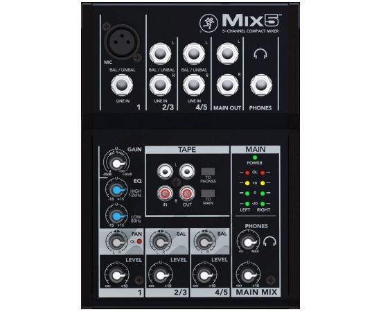 Mackie mixer Mix5 Aудио-видео
