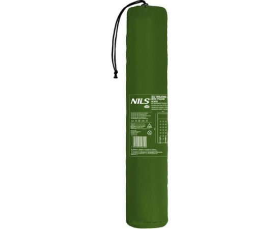 Pašpiepūšamais paklājiņš ar spilvenu NC4018  DARK GREEN SELF-INFLATING MAT NILS CAMP гамаки