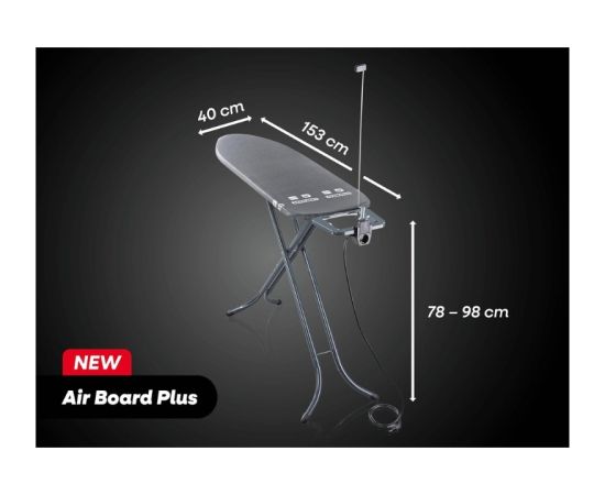 Leifheit Gludināmais dēlis Air Board M Black Plus 120x38cm Veļas Gludināmie dēļi
