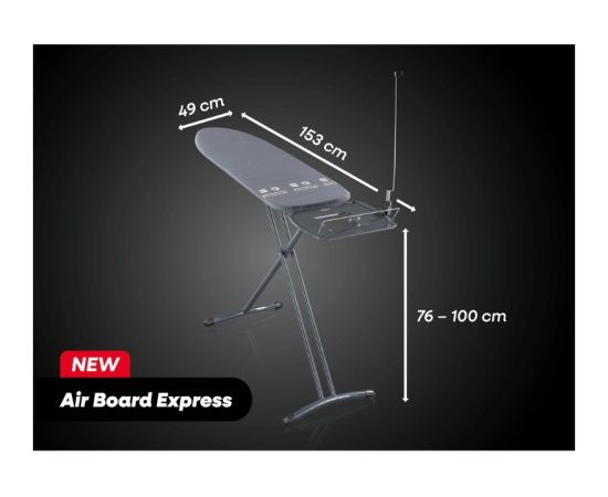 Leifheit Gludināmais dēlis Air Board Express M Black 120x38cm Veļas Gludināmie dēļi