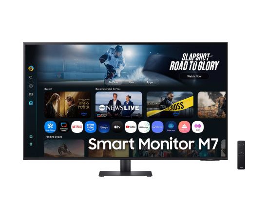 Samsung Smart AI Monitor S43FM700UU (108 cm (43 inches), black, UltraHD/4K, VA, HDR, remote control, speakers) Monitori