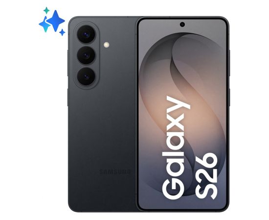 Samsung Galaxy S26 16 cm (6.3") Dual SIM Android 16.0 5G USB Type-C 12 GB 512 GB 4300 mAh Black Mobilie telefoni