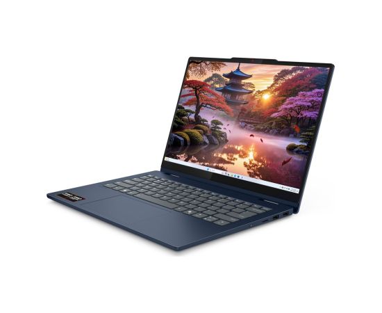 Lenovo IdeaPad 5 2-in-1 14AKP10 Copilot+ PC AMD Ryzen™ AI 7 350 Hybrid (2-in-1) 35.6 cm (14") Touchscreen WUXGA 16 GB LPDDR5x-SDRAM 1 TB SSD Wi-Fi 7 (802.11be) Windows 11 Home English Blue New Repack/Repacked Portatīvie datori