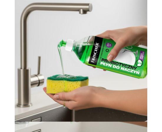 Frischer dishwashing liquid with peppermint oil, 500 ml Очистка и химические вещества