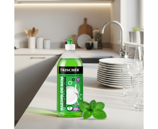 Frischer dishwashing liquid with peppermint oil, 500 ml Очистка и химические вещества