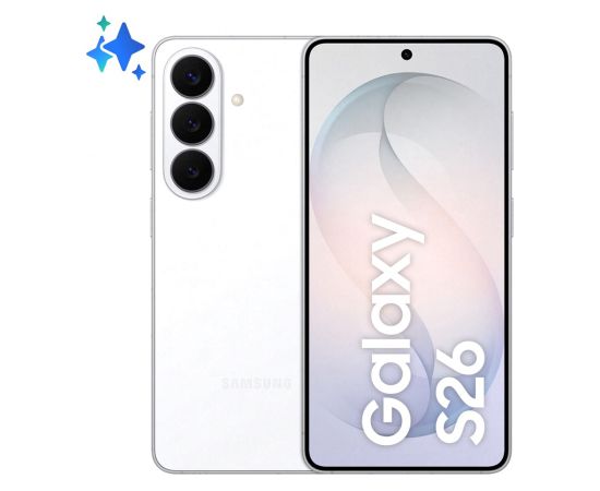 Samsung Galaxy S26 16 cm (6.3") Dual SIM Android 16.0 5G USB Type-C 12 GB 512 GB 4300 mAh White Mobilie telefoni