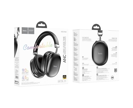 Wireless headphones Hoco W35 Max ANC black Austiņas