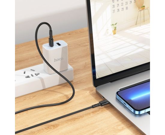 USB кабель Hoco X83 60W Type-C to Type-C 1.0m черный Дата USB-кабели