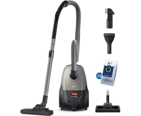 PHILIPS XD2152/12 2000.sērija putekļu sūcējs 800W akmeņu pelēks Putekļu sūcēji