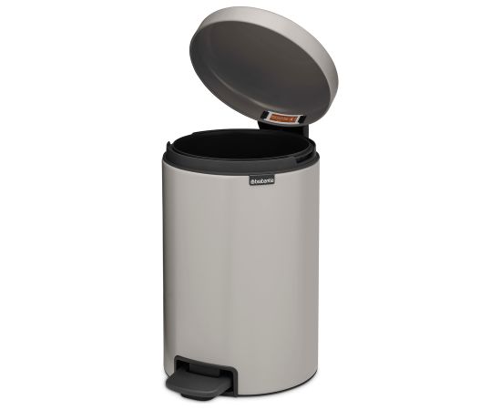 BRABANTIA atkritumu tvertne ar pedāli NewIcon, 12 l, Soft Grey - 252303 Papīra - atkritumu grozi