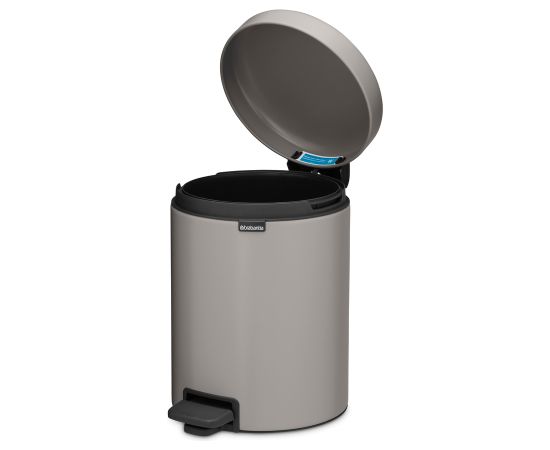 BRABANTIA atkritumu tvertne ar pedāli NewIcon, 5 l, Soft Grey - 252204 Papīra - atkritumu grozi