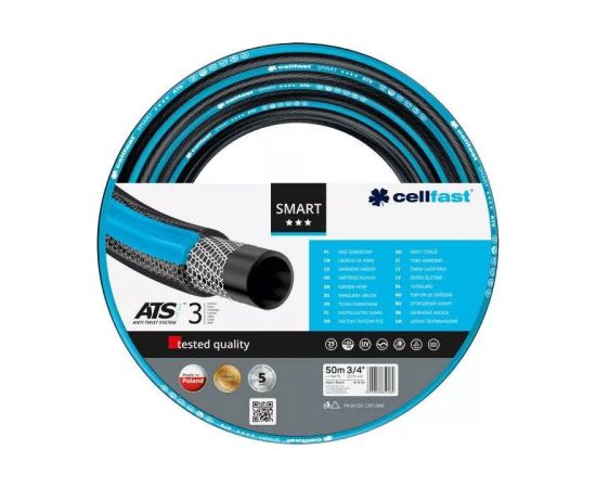 Laistīšanas šļūtene Cellfast SMART ATSV™; 3/4''; 50 m Laistīšanas šļūtene 