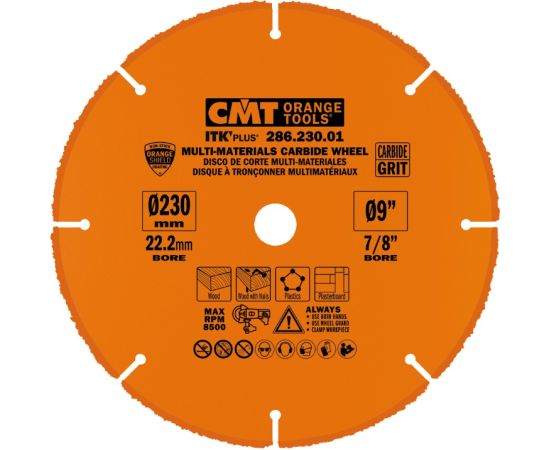 Griešanas disks Cmt 286.230.01; 230x22,23 mm Zāģripas