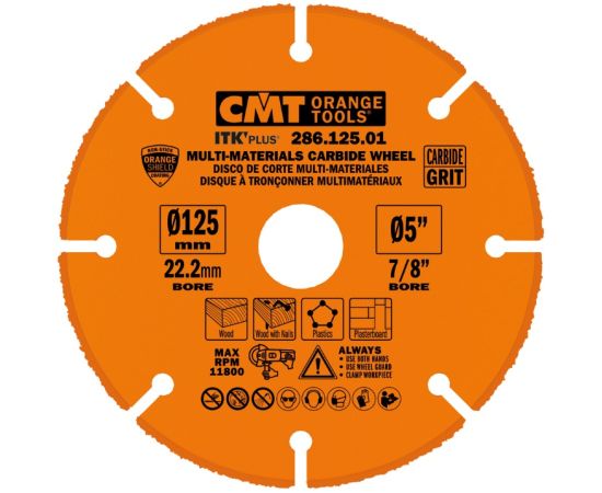 Griešanas disks Cmt 286.115.01; 115x22,23 mm Zāģripas