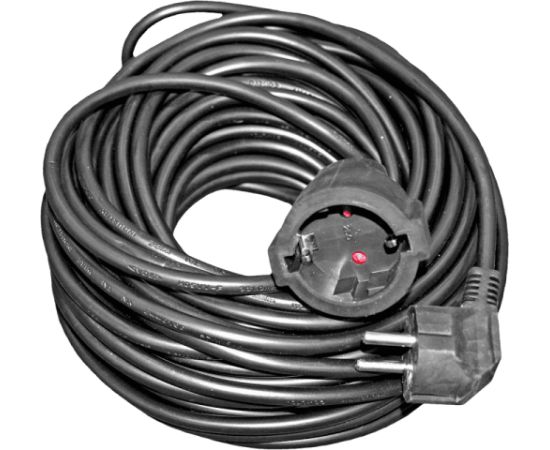 Besk Pagarinātājvads 20m b/z 20m 2Gx1.0mm melns Strāvas pagarinātāji