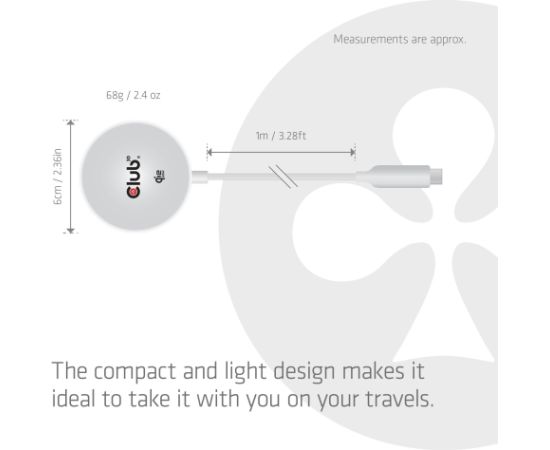MOBILE CHARGER QI2 MAGSAFE/25W WH CAC-3026 CLUB3D Новинки смартфонов и телефонов
