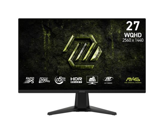 LCD Monitor MSI 27 " 2560 x 1440 pixels Wide Quad HD Native aspect ratio 16:9 LCD Flat MAG275QFE20 LED / LCD мониторы