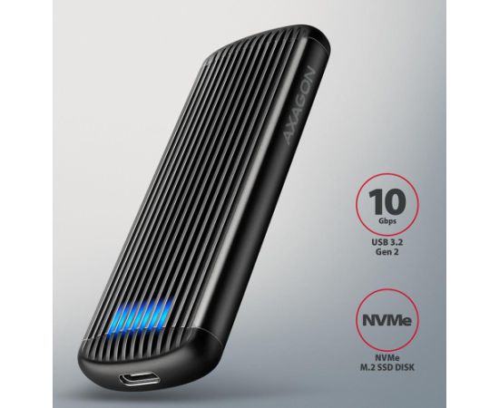 SSD ACC ENCLOSURE M.2 NVME/USB-C EEM2-SC AXAGON Komponenšu aksesuāri