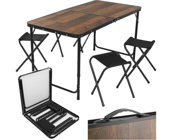 Gardlov Stół ogrodowy składany + 4 krzesła Gardlov Dārza mēbeļu komplekti