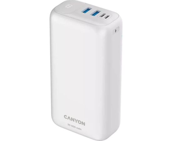 Canyon PB-301, 30 000 mAh, USB-A, USB-C, white - Powerbank Power Banks