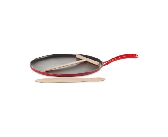 Le Creuset Čuguna pankūku panna Ø27cm sarkana Pannas