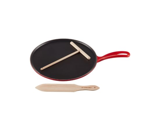 Le Creuset Čuguna pankūku panna Ø27cm sarkana Pannas