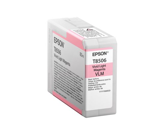 Epson T85060N ink, Light magenta Epson Epson C13T85060N Epson T8506 - vivid light magenta - original - ink cartridge Ink cartridge Vivid light magenta Тонеры для принтеров
