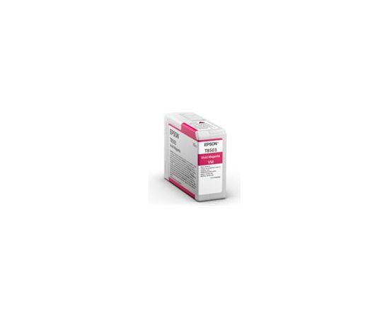 Epson T85030N Singlepack ink, Vivid Magenta Epson Epson T8503 Epson T8503 - vivid magenta - original - ink cartridge Ink cartridge Vivid magenta Lāzerprinteru izejmateriāli