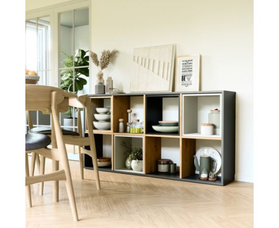 Top E Shop Topeshop MALAX 2X4 ANT/ART living room bookcase Новинки Для дома и сада 