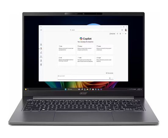 Acer TravelMate P4 TMX414-51-TCO Ultra 5 228V 14"WUXGA IPS300n U5 228V 32GB LPDDR5X SSD512 Intel Arc 130V Graphics WLAN+BT LAN Cam1080p 65Wh W11Pro Steel Gray 3Y OnSite Portatīvie datori