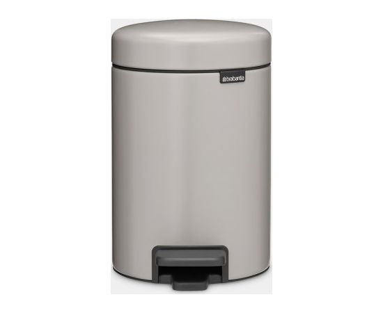 BRABANTIA atkritumu tvertne ar pedāli NewIcon, 3 l, Soft Grey - 252181 Мусорные контейнеры
