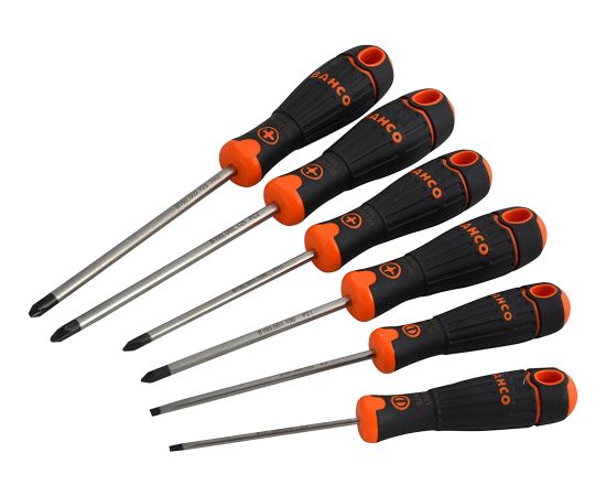 Skrūvgriežu komplekts Bahco Fit; 6 gab. Skrūvgrieži