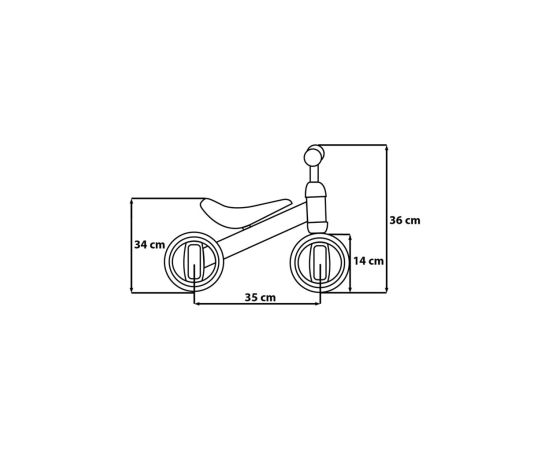 SNT Balance bike Seven Paw Patrol Girls Trīsriteņi un skrejmašīna