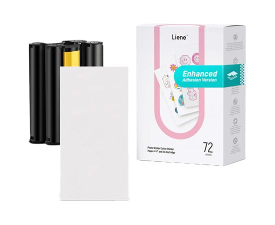 Liene PixCut printer paper, 4x7", 72 sheets Foto printeri