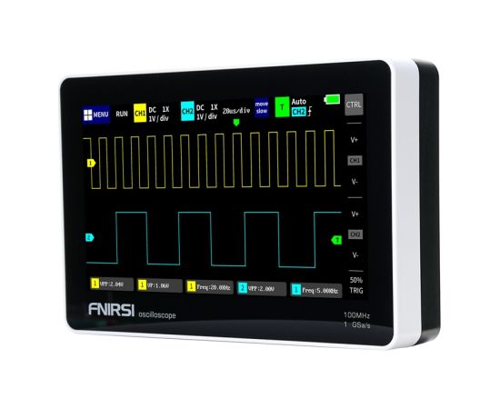 FNIRSI 1013D 7" portable tablet oscilloscope Testeri un mērierīces