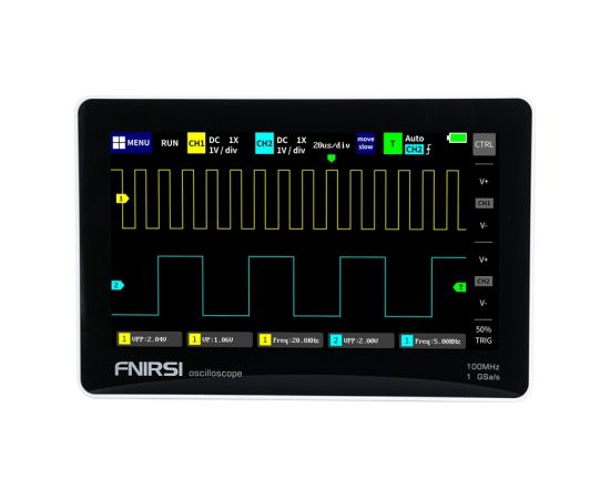 FNIRSI 1013D 7" portable tablet oscilloscope Testeri un mērierīces