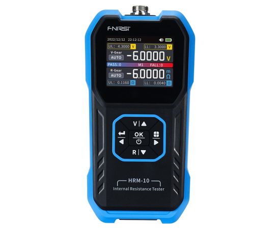 FNIRSI HRM-10 internal battery resistance meter Testeri un mērierīces