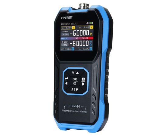 FNIRSI HRM-10 internal battery resistance meter Testeri un mērierīces