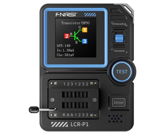 FNIRSI LCR-P1 multifunctional capacitor and transistor tester Testeri un mērierīces