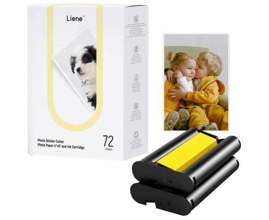 Liene PixCut 4x6" printer paper, 72 sheets Foto printeri