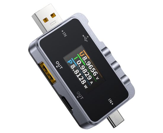 Tester USB 2w1 FNIRSI FNAC-28 USB-C USB-A Testeri un mērierīces