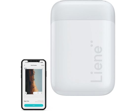 Liene Pearl 2x3" Portable Photo Printer (White) Foto printeri
