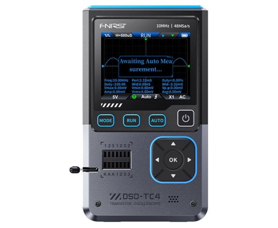 Portable 3-in-1 mini oscilloscope FNIRSI DSO-TC4 Testeri un mērierīces